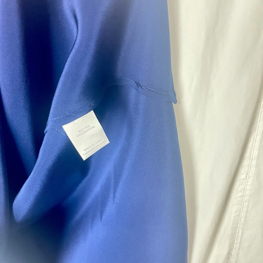 Haute hippie cowl neck Back zip Silk Cap sleeve dress 2 - Picture 5 of 13